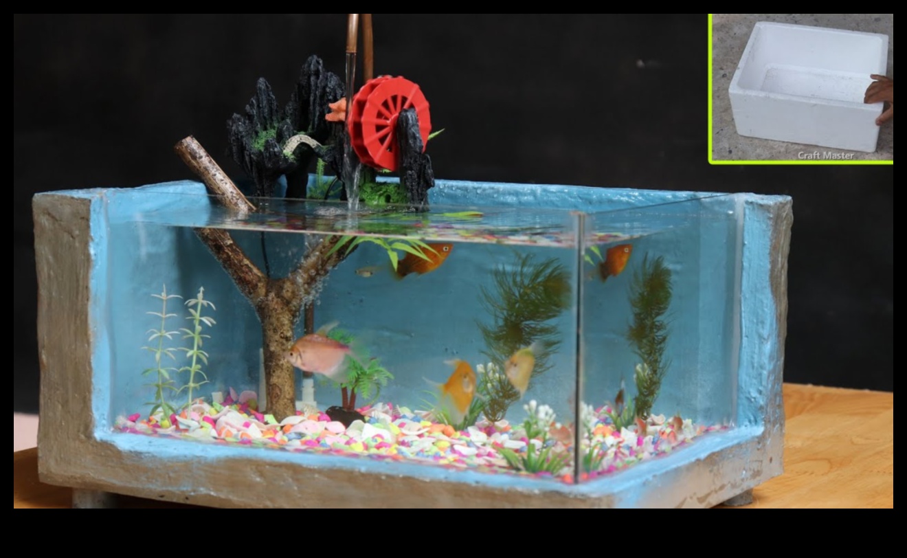 Fish Tank DIY המשך: מיחזור ו-Upcycling בעיצוב אקווריום