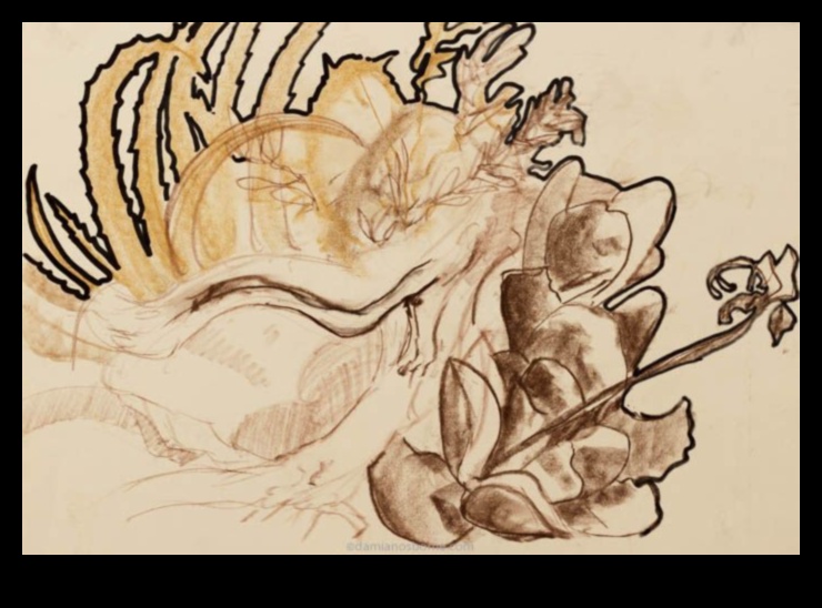 לשרטט את הבלתי נראה: חקר אלמנטים מופשטים בציורי חיים