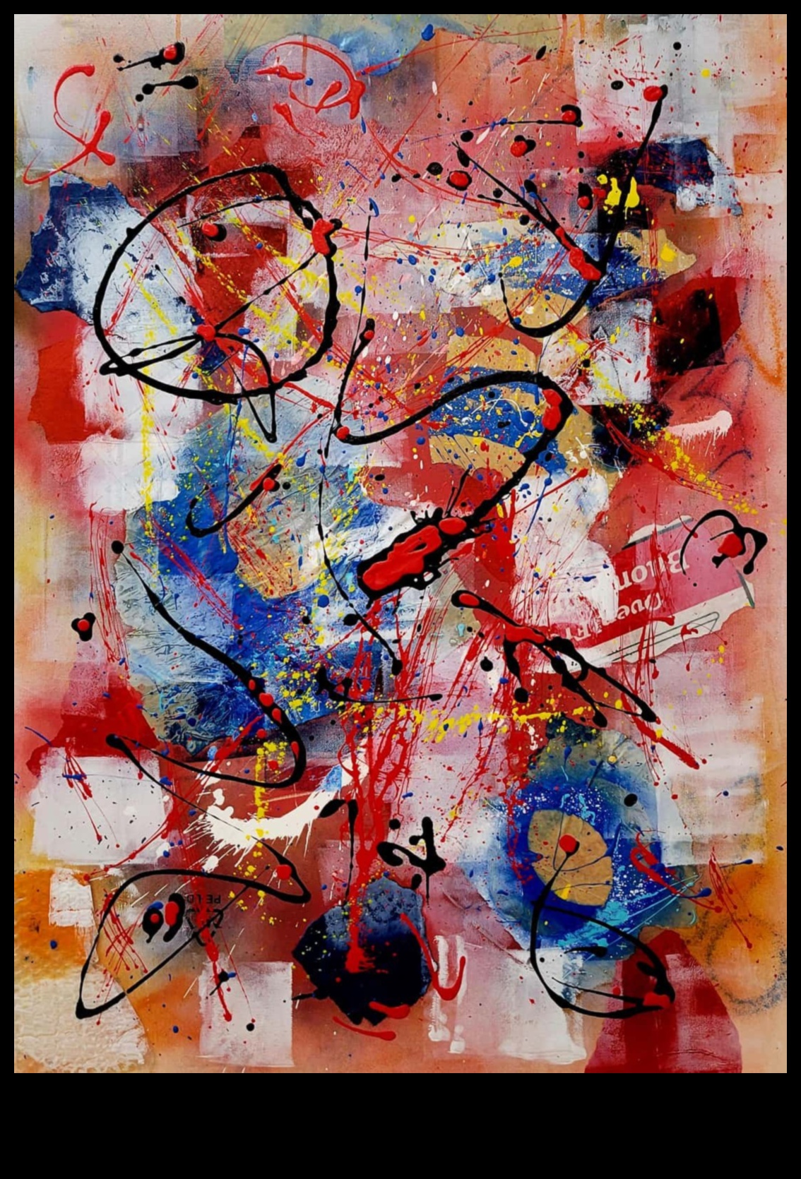 הפשטות בולטות: חקירת טקסטורה באמנות מופשטת