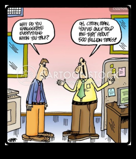 נקודות מבט הומוריסטיות: סצנות מוגזמות בקריקטורה